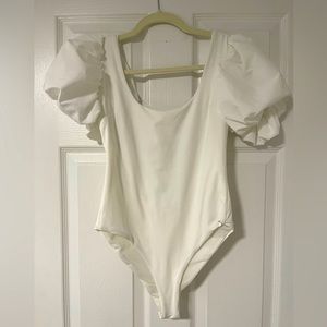 ZARA white top body Suit